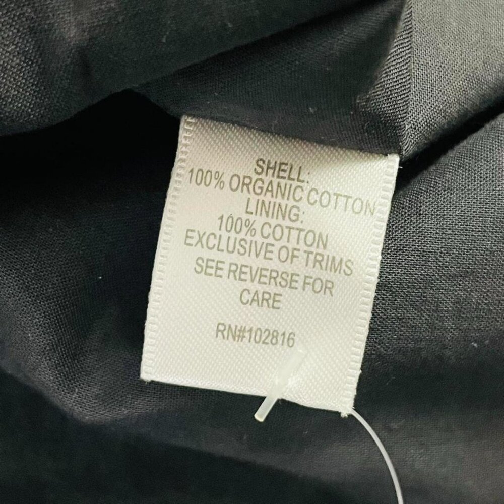 Garnet Hill Organic Cotton Trench Coat Womens Size 16 Gray Water Resistant NWT - Picture 5 of 8